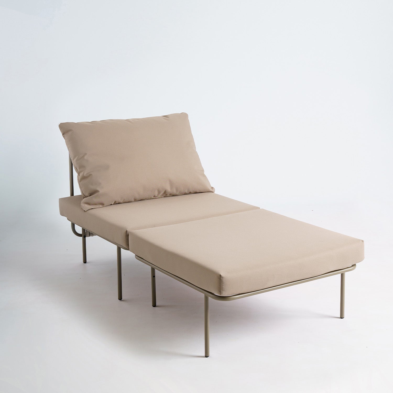 Combo sofa - pouf with backrest