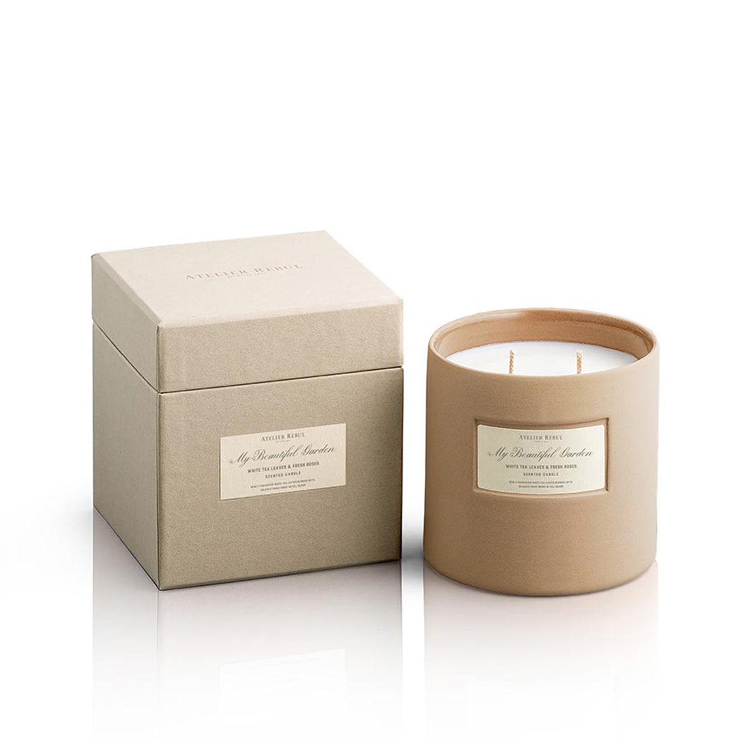 Dišeča sveča MBG Listi belega čaja & sveže vrtnice 650g