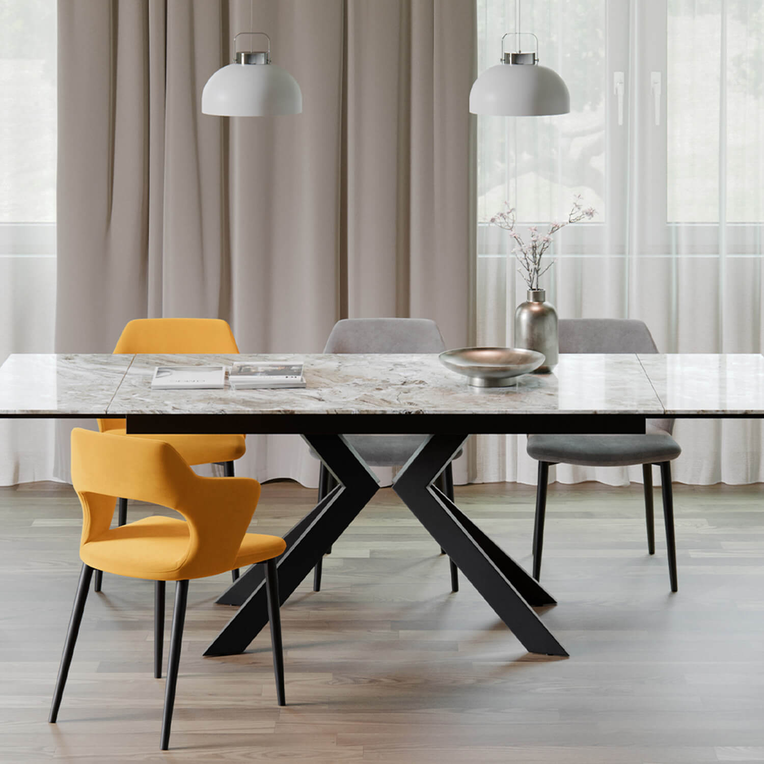 Jedilniški stol z rokonasloni Pretorio BL