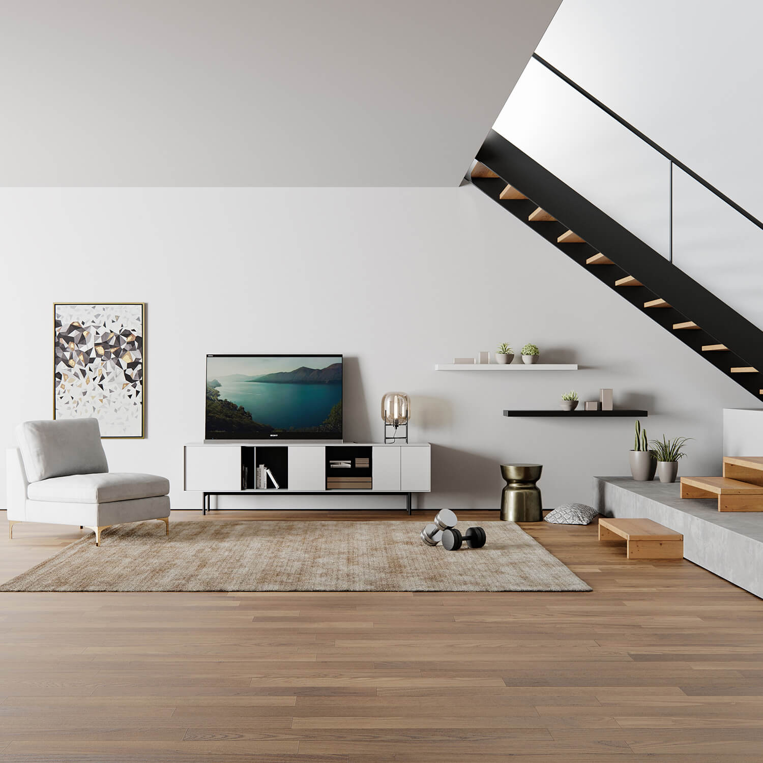 Nizza oil painting - exhibit