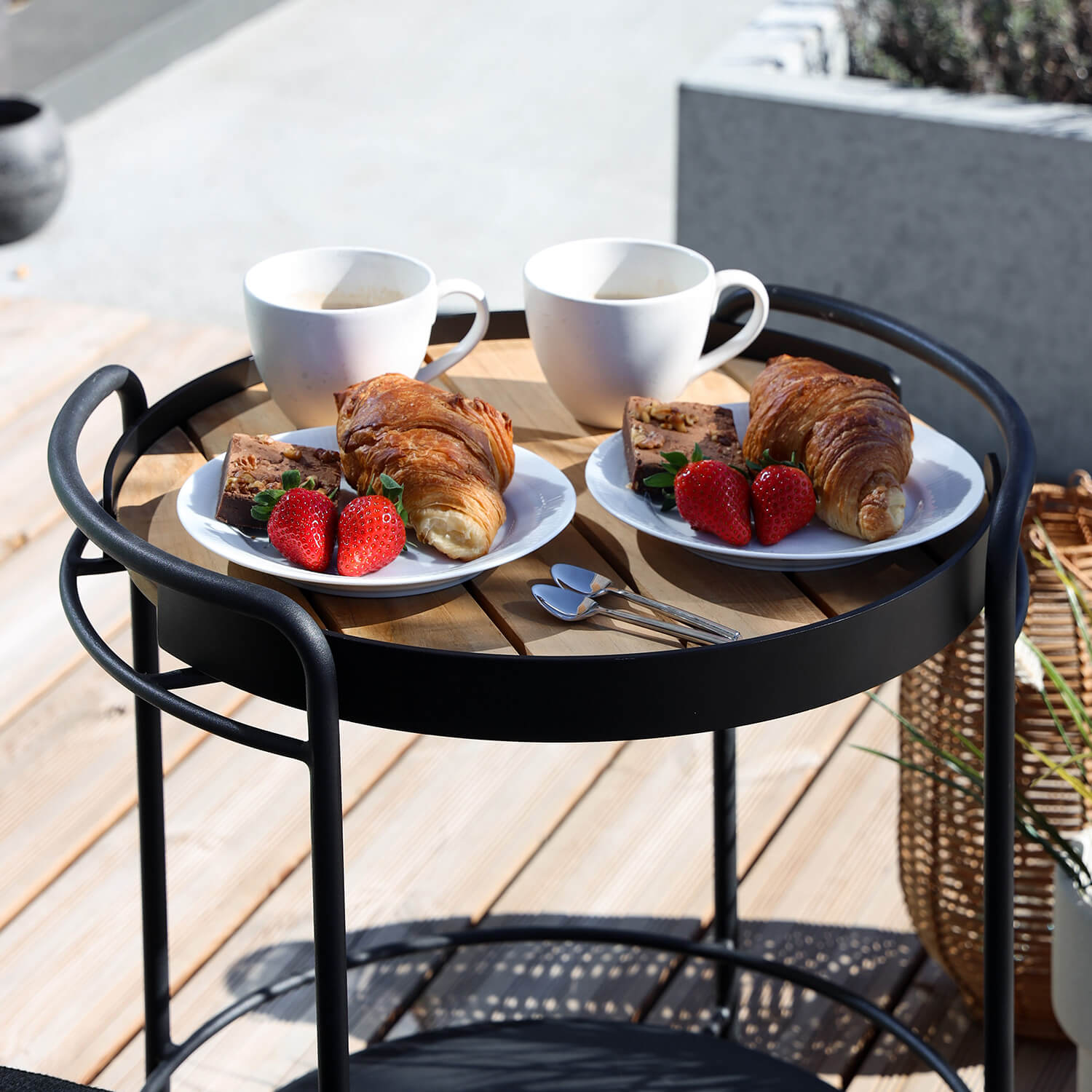 Patio serving tray