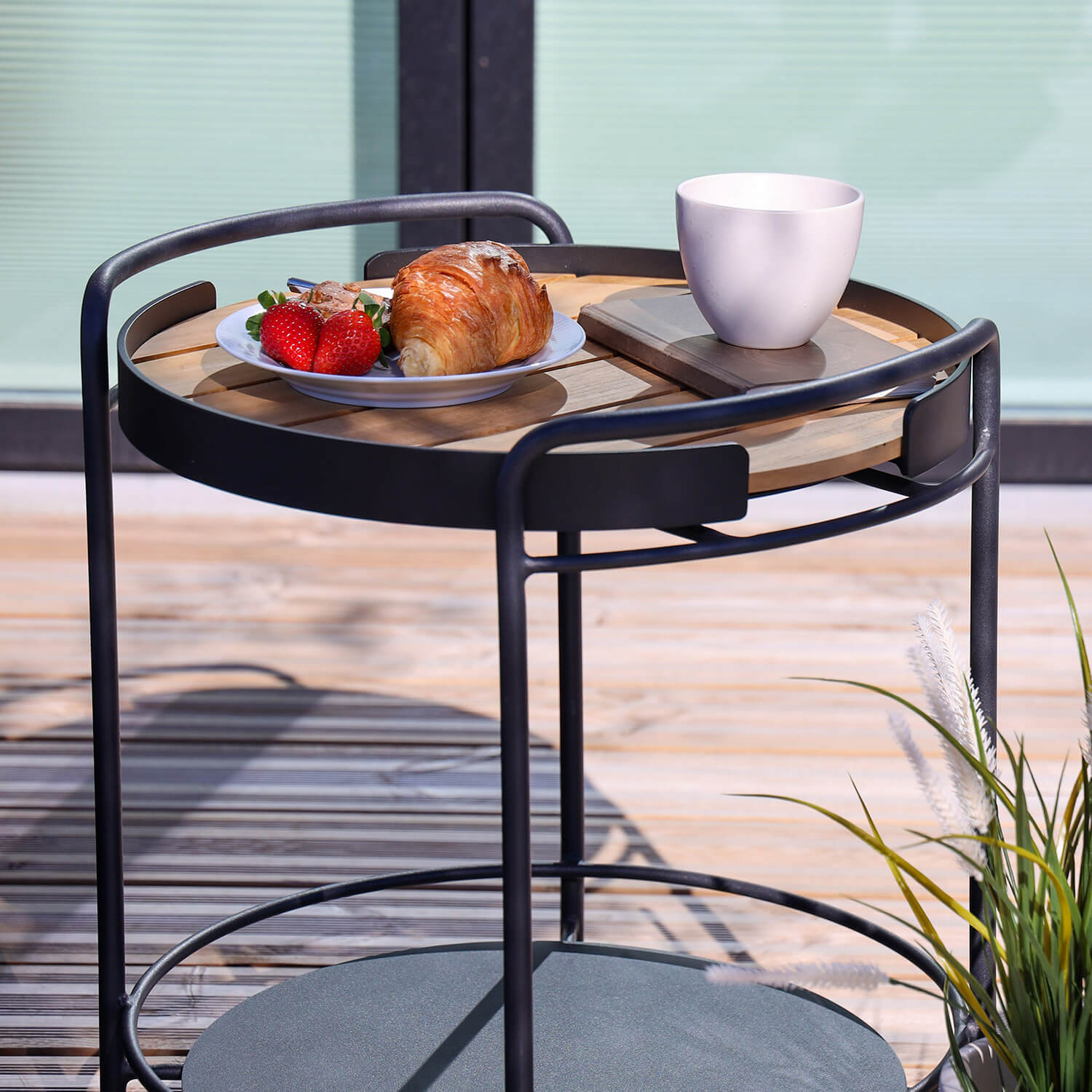 Patio serving tray