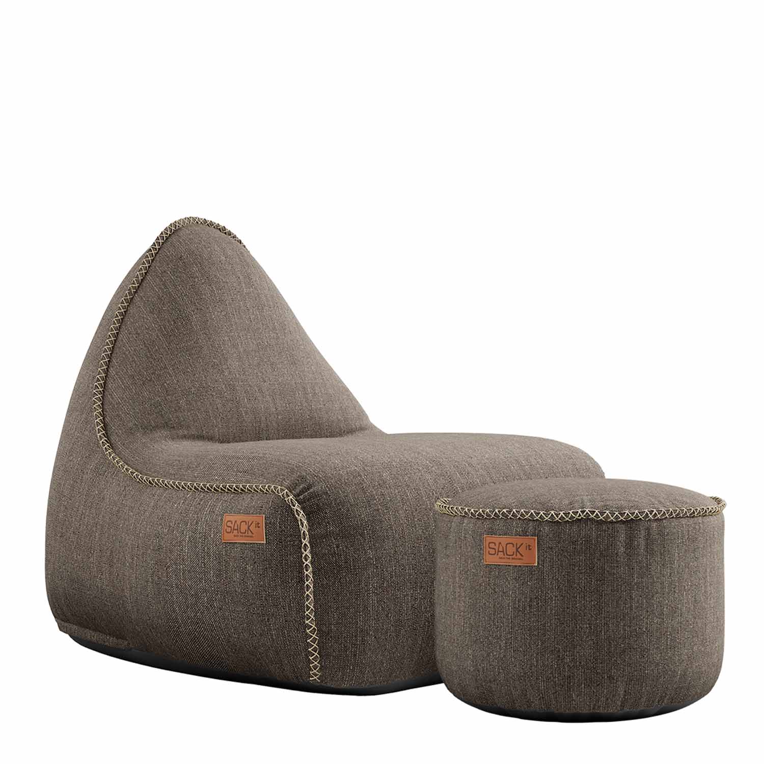 Cobana lounge chair & Pouf
