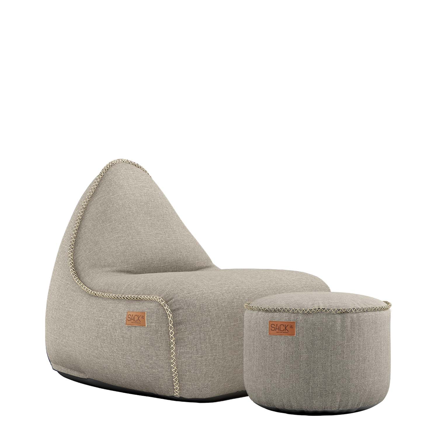 Cobana lounge chair & Pouf