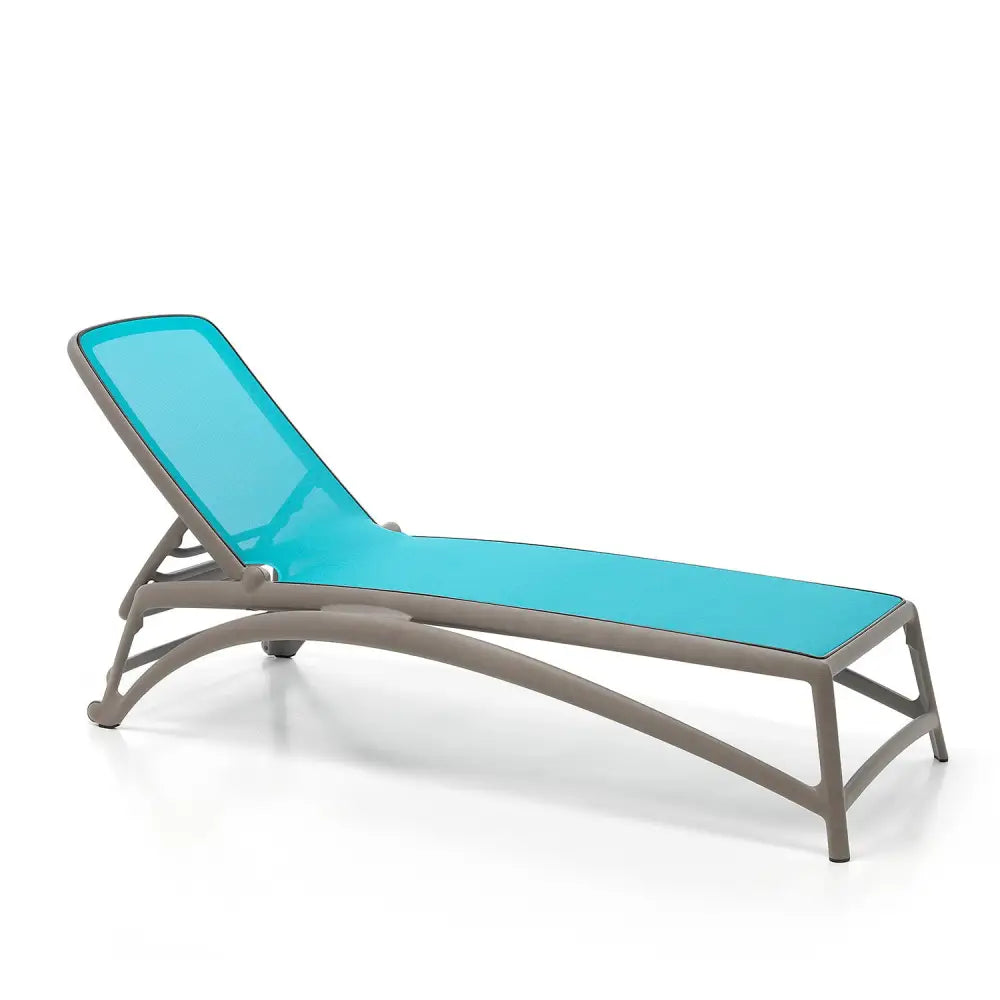 Atlantico sunbed - Taupe / Sky blue - Sunbed