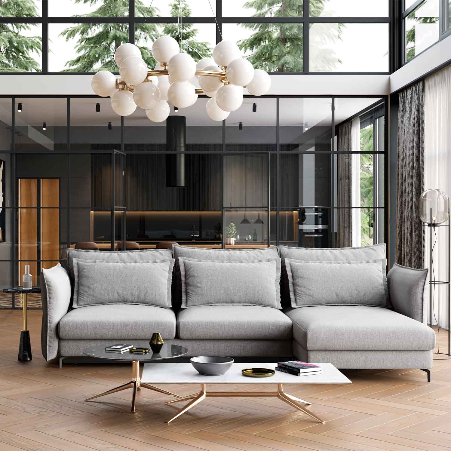 Carmen sofa bed - L shape