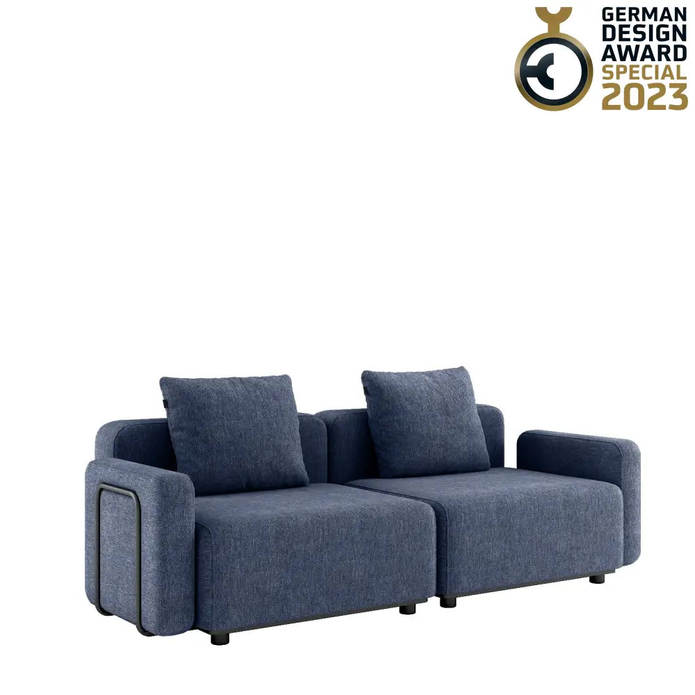 Cobana lounge sofa - 3 seater with armrest Kirra Indigo Outdoor lounge sofa