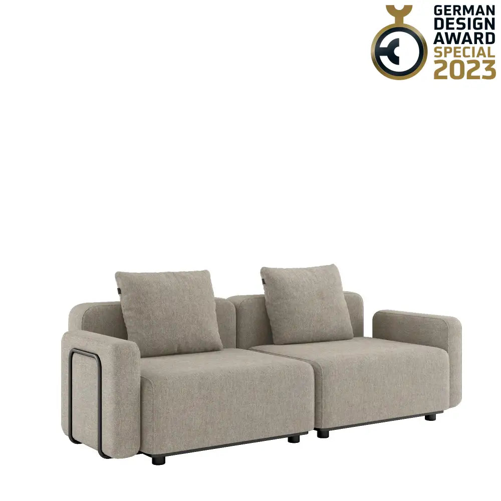 Cobana lounge sofa - 3 seater with armrest Kirra Sand Outdoor lounge sofa