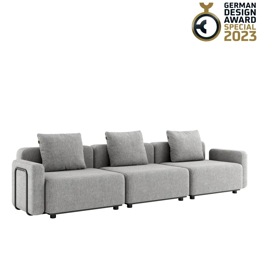 Cobana lounge sofa - 4 seater with armrest Sand Melange Outdoor lounge sofa