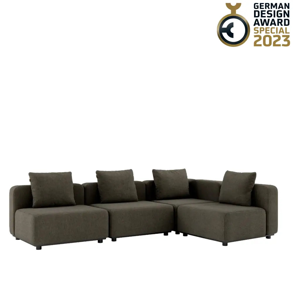 Cobana lounge sofa - 5 seater corner sofa Brown Outdoor lounge sofa