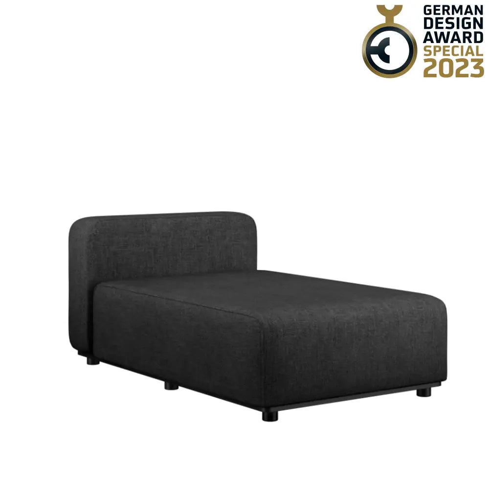 Cobana lounge sofa - Chaiselong module Black Outdoor lounge sofa
