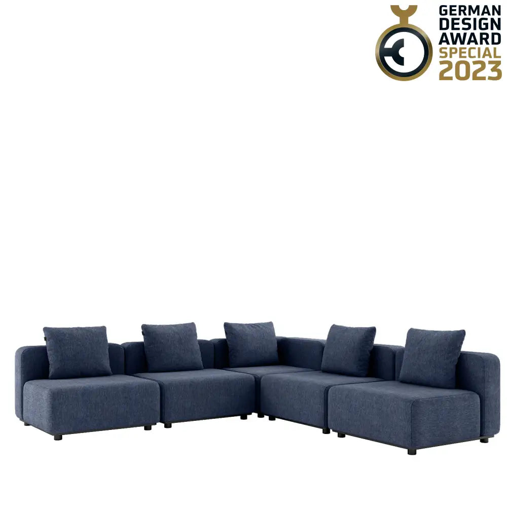 Cobana lounge sofa - Corner sofa whitout armrest Kirra Indigo Outdoor lounge sofa