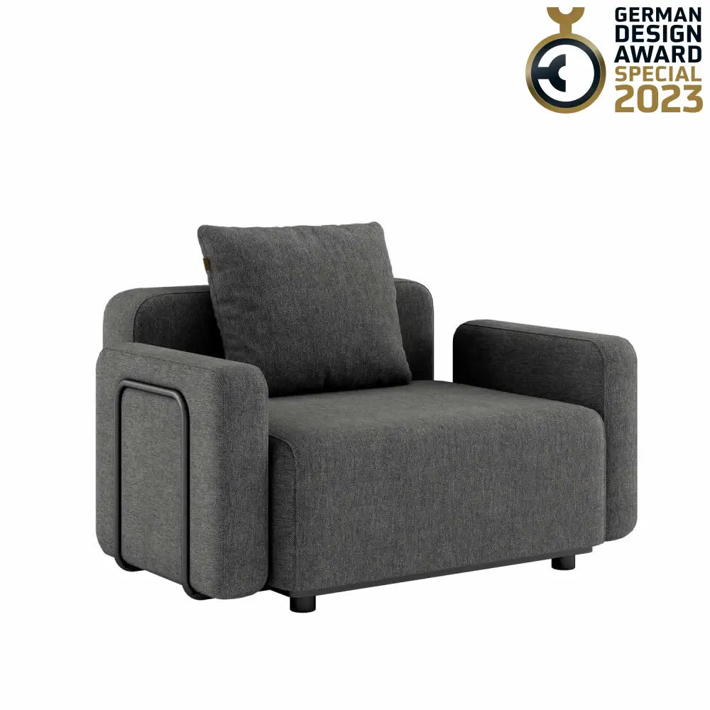 Cobana lounge sofa - Seat section with armrest Grey Outdoor lounge sofa