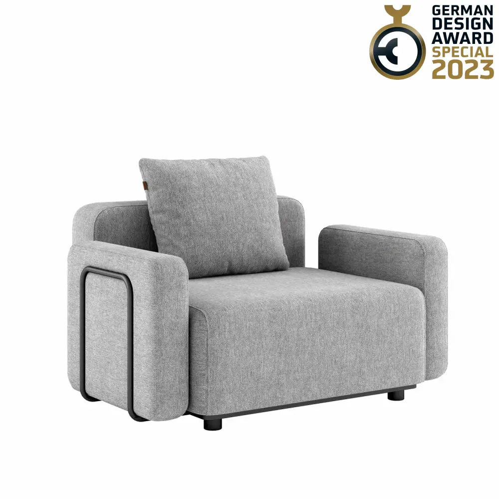 Cobana lounge sofa - Seat section with armrest Sand Melange Outdoor lounge sofa