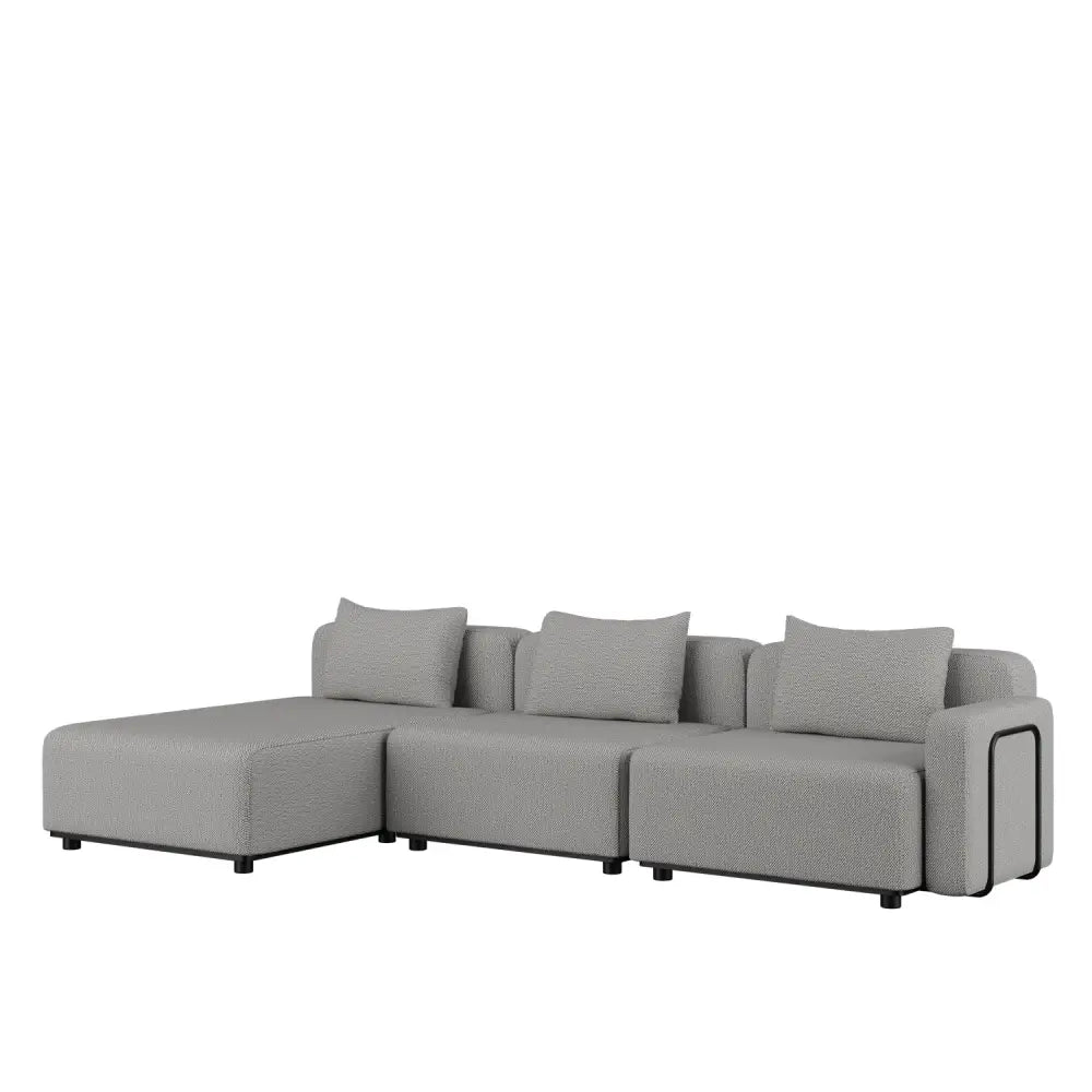 Cobana lounge sofa - with 1 armrest Sand Melange Outdoor lounge sofa