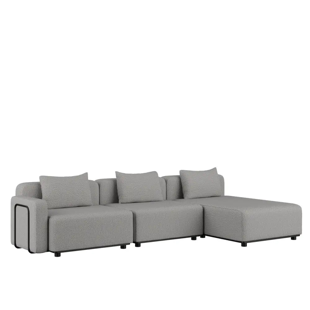 Cobana lounge sofa - with 1 armrest Sand Melange Outdoor lounge sofa