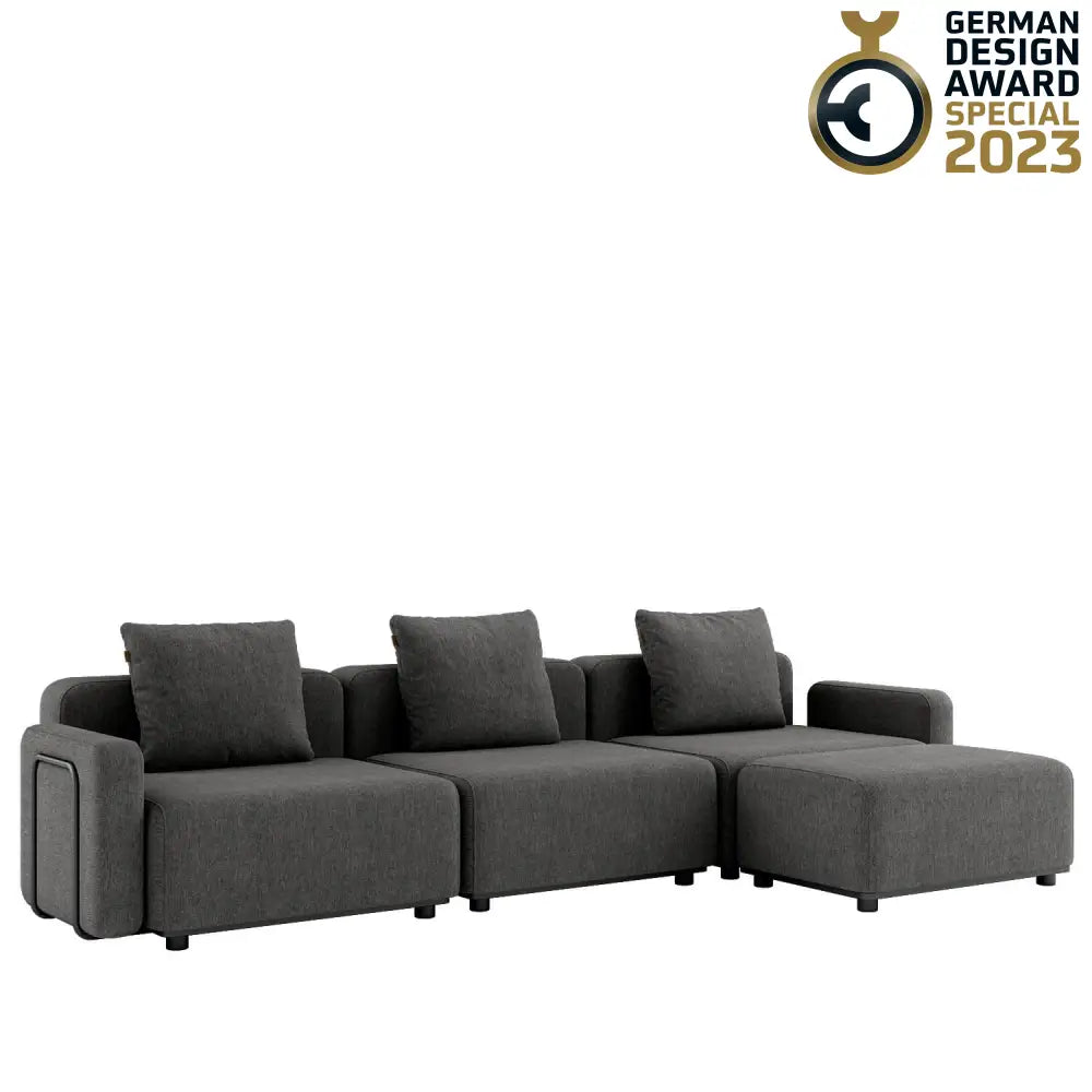 Cobana lounge sofa - with armrest Grey Outdoor lounge sofa