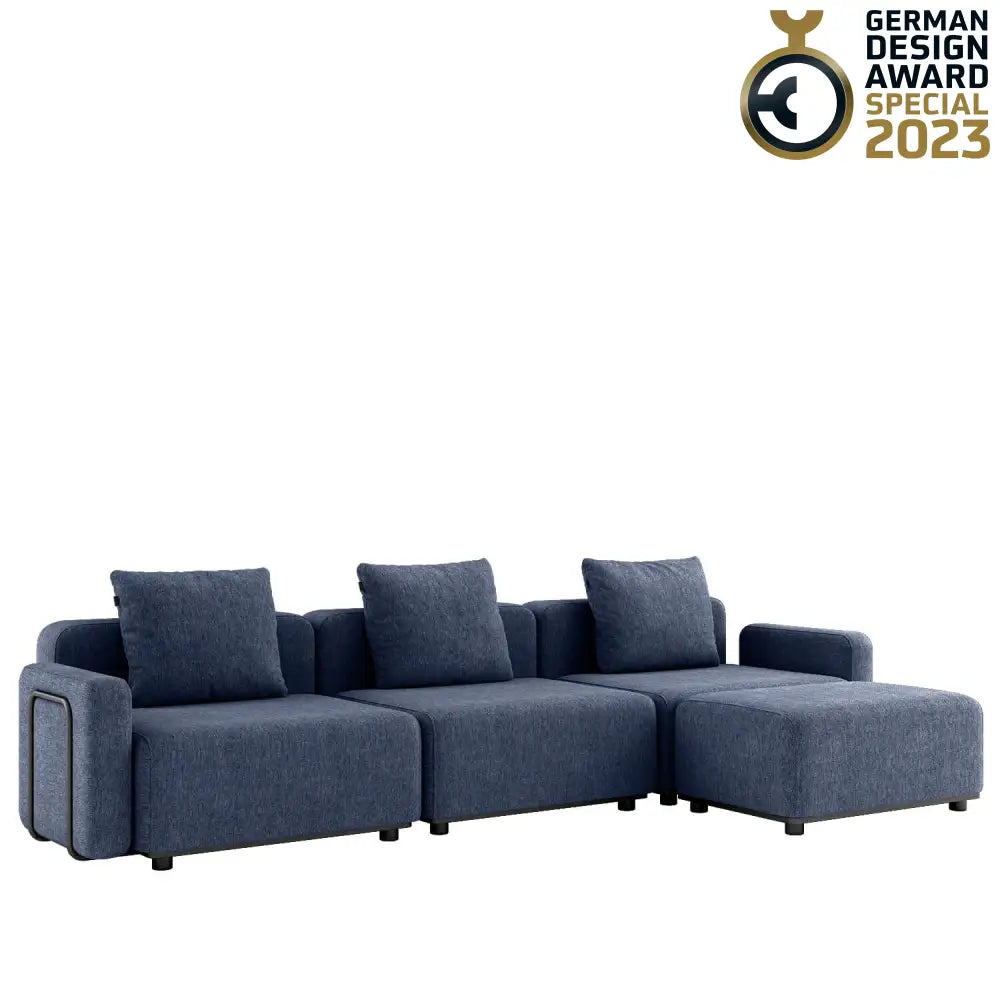 Cobana lounge sofa - with armrest Kirra Indigo Outdoor lounge sofa