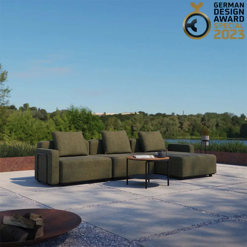 Cobana lounge sofa - with armrest Kirra Olive Outdoor lounge sofa