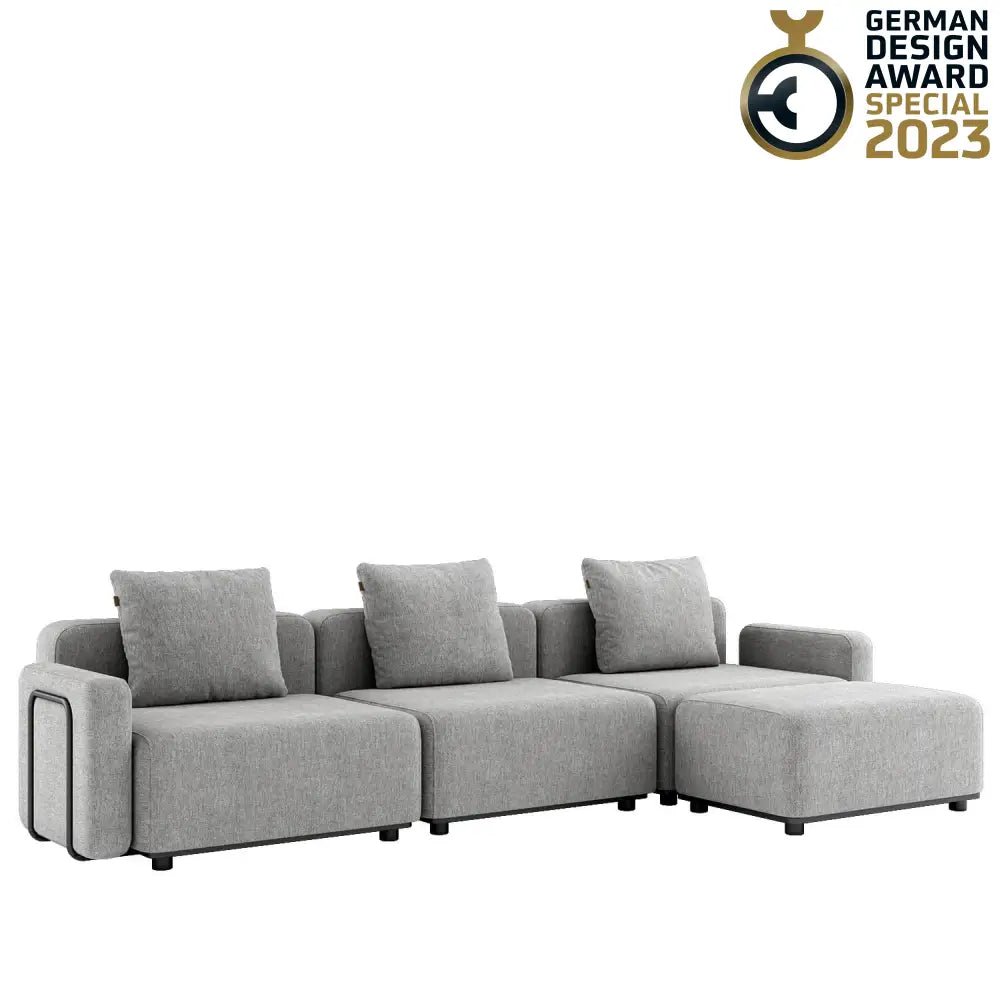 Cobana lounge sofa - with armrest Sand Melange Outdoor lounge sofa