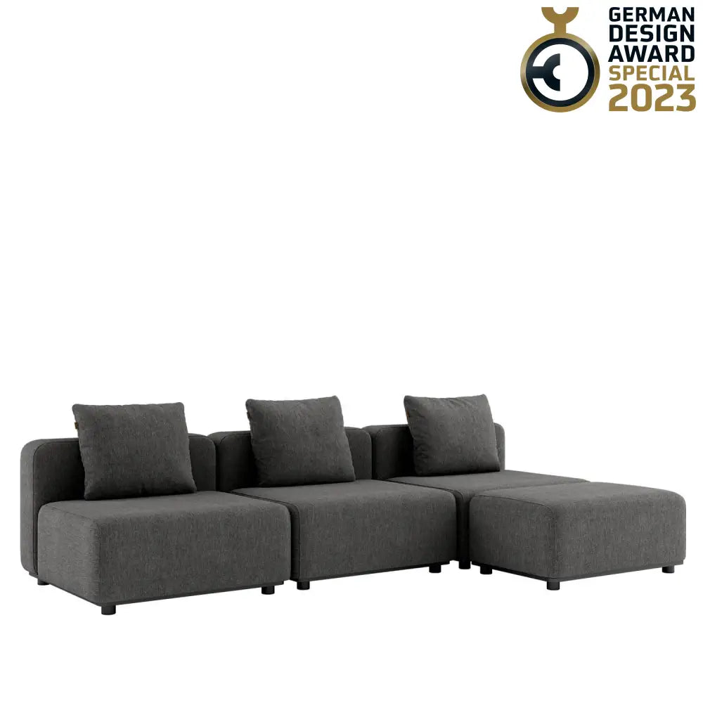 Cobana lounge sofa - without armrest Grey Outdoor lounge sofa