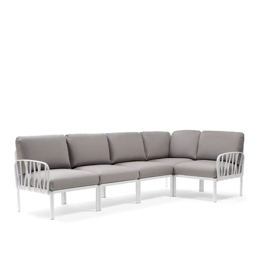 Komodo 5 sofa - Bianco - grigio komodo - Outdoor lounge sofa