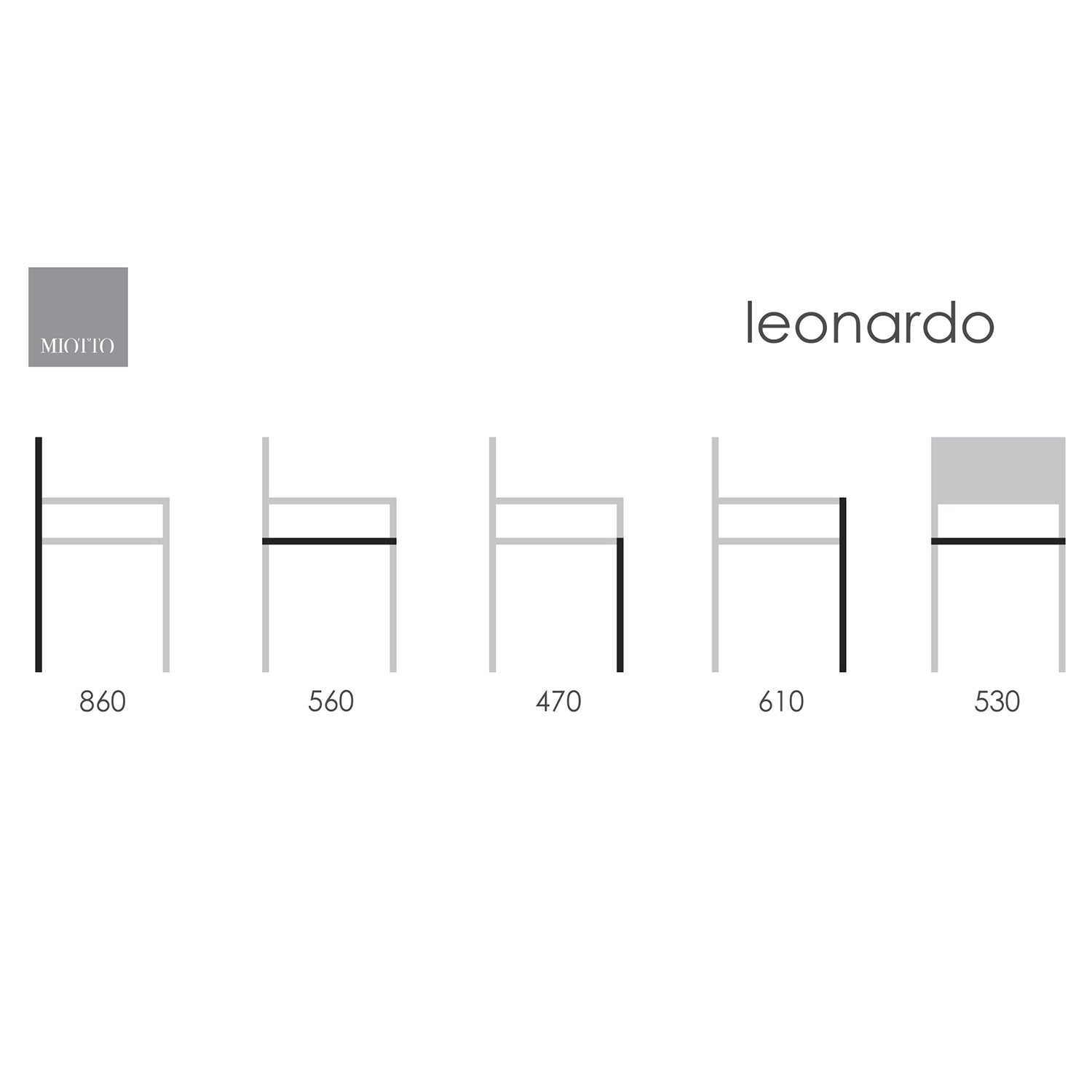 Jedilniški stol Leonardo - zadnji kos z napako