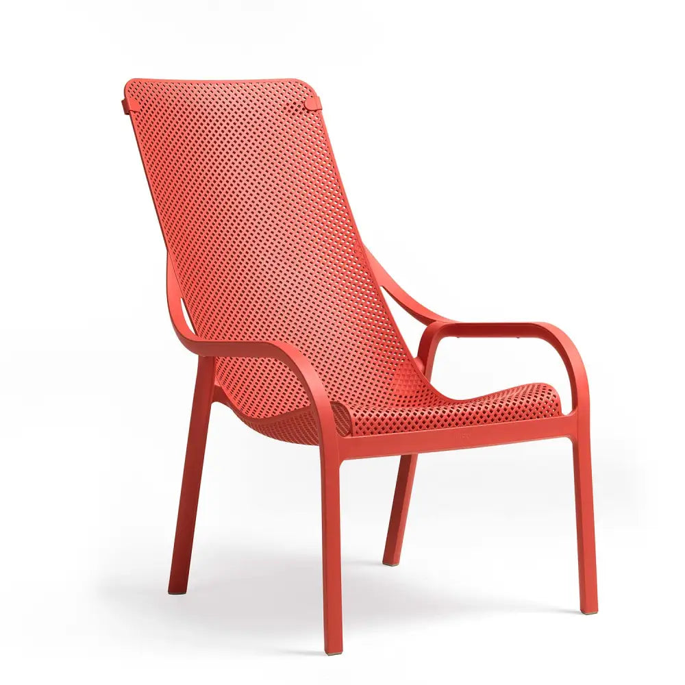 Net lounge chair - Coral - Outdoor lounge chair