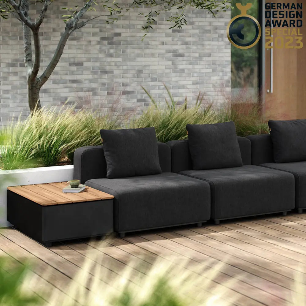 Patio storage table Outdoor coffee table