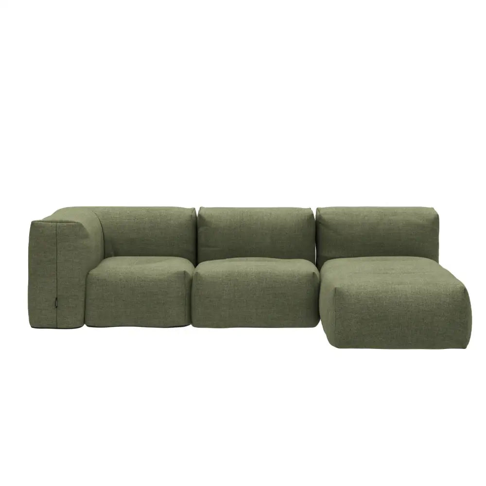 Soft lounge sofa - 3 Seater Corner Sofa Kirra Olive Outdoor lounge sofa