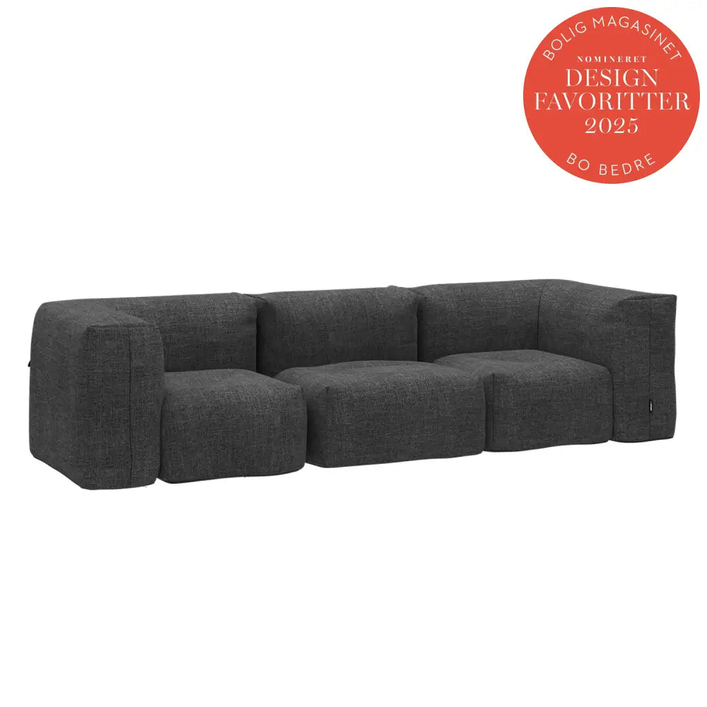 Soft lounge sofa - 3 Seater Kirra Noir Outdoor lounge sofa
