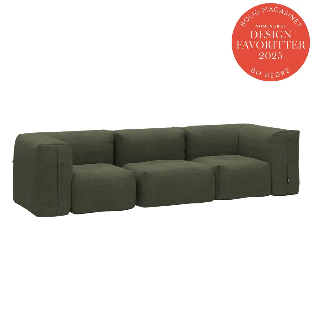 Soft lounge sofa - 3 Seater Kirra Olive Outdoor lounge sofa