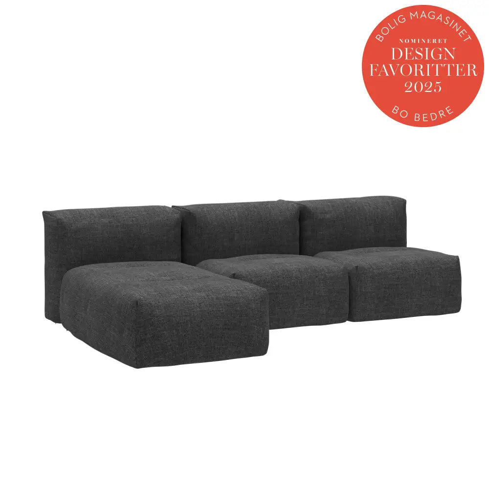 Soft lounge sofa - 3 Seater w/ Lounger Kirra Noir Outdoor lounge sofa