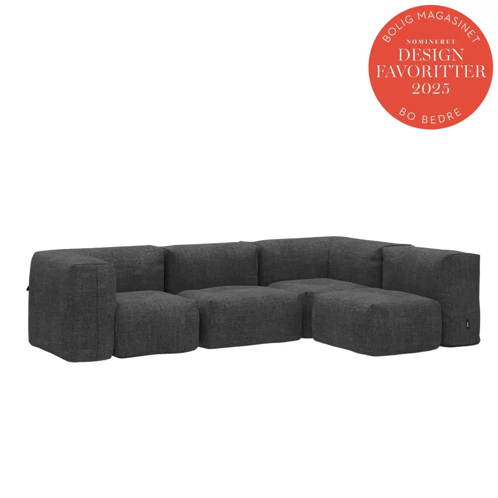 Soft lounge sofa - 4 Seater Corner Sofa Kirra Noir Outdoor lounge sofa