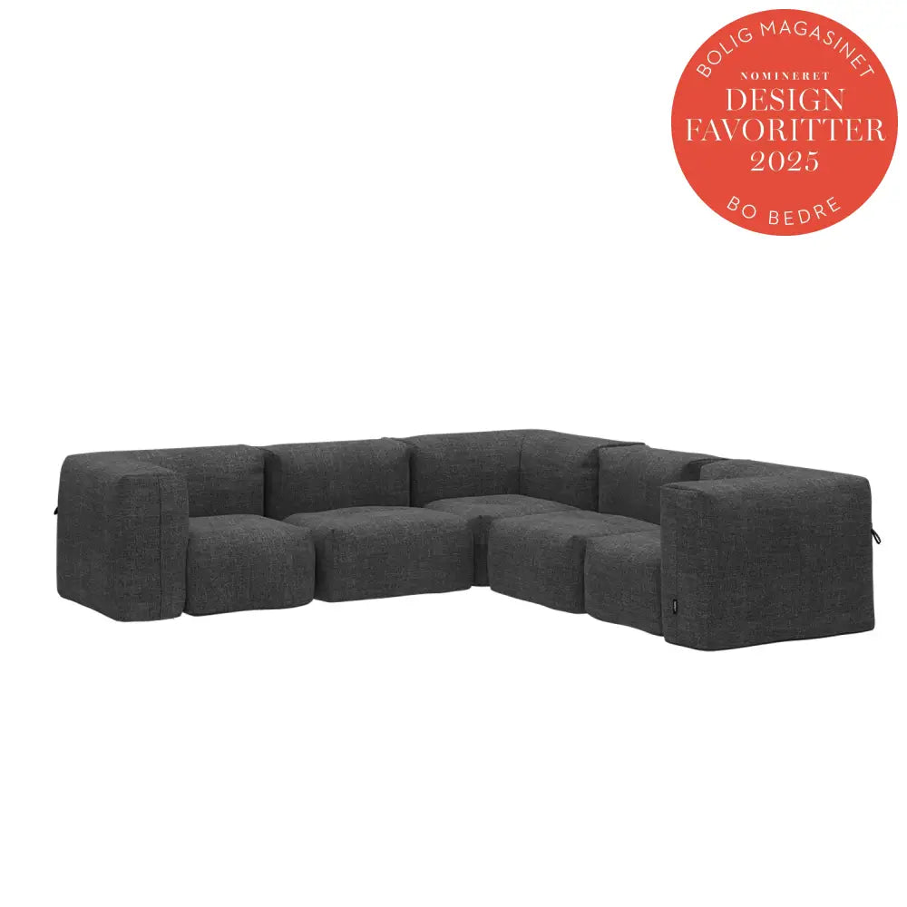 Soft lounge sofa - 5 Seater Corner Sofa Kirra Noir Outdoor lounge sofa