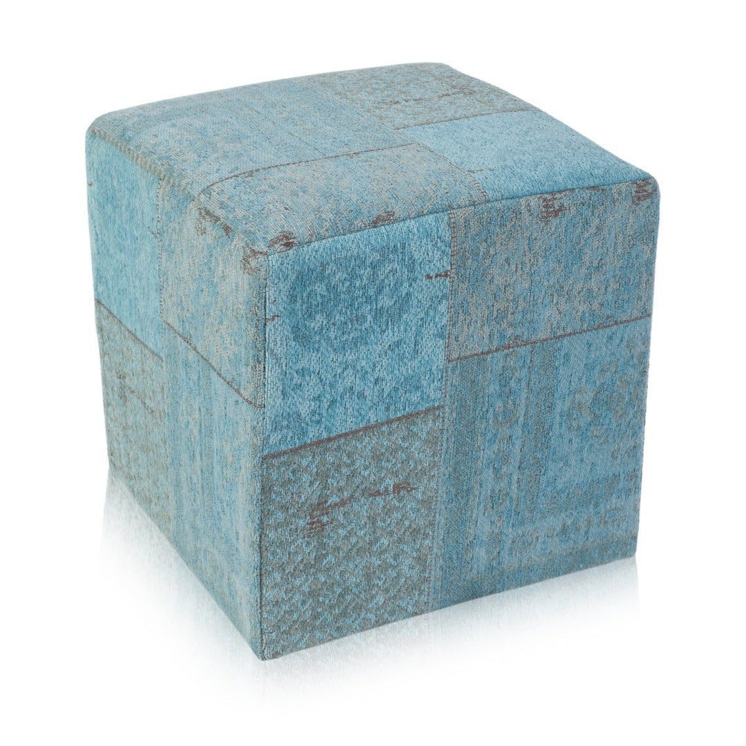 Undi pouf- exhibit (turquoise)