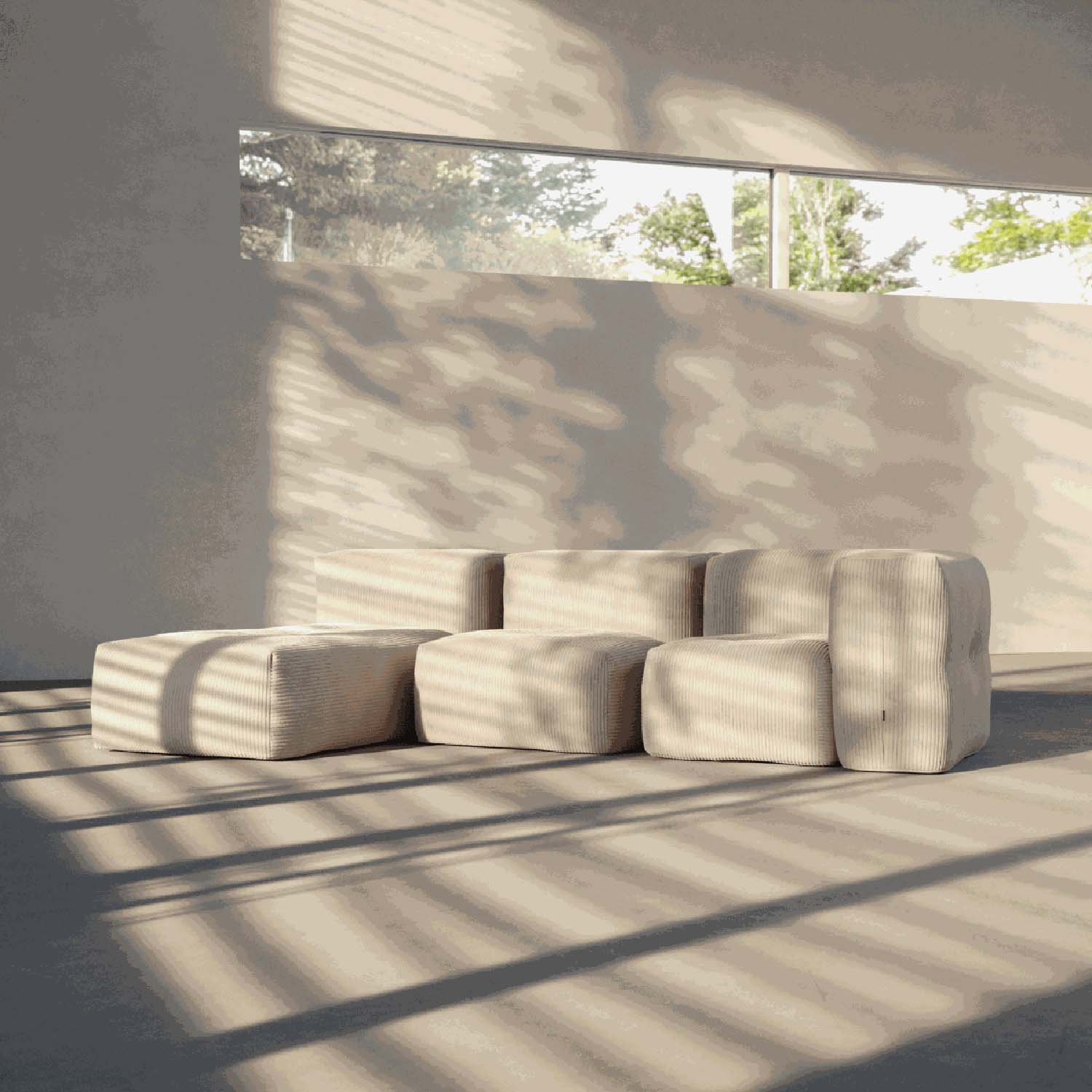 Modularna sedežna garnitura Soft - počivalnik