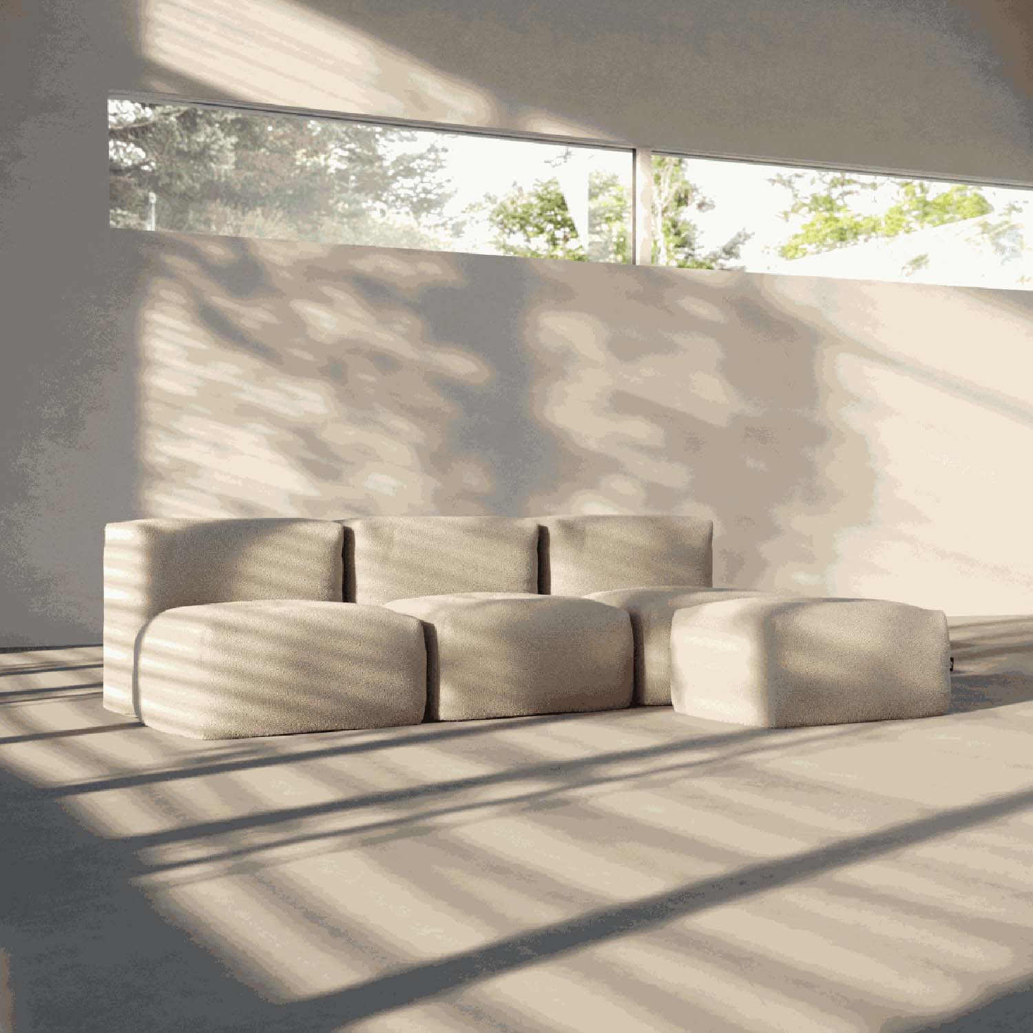 Modularna sedežna garnitura Soft - tabure