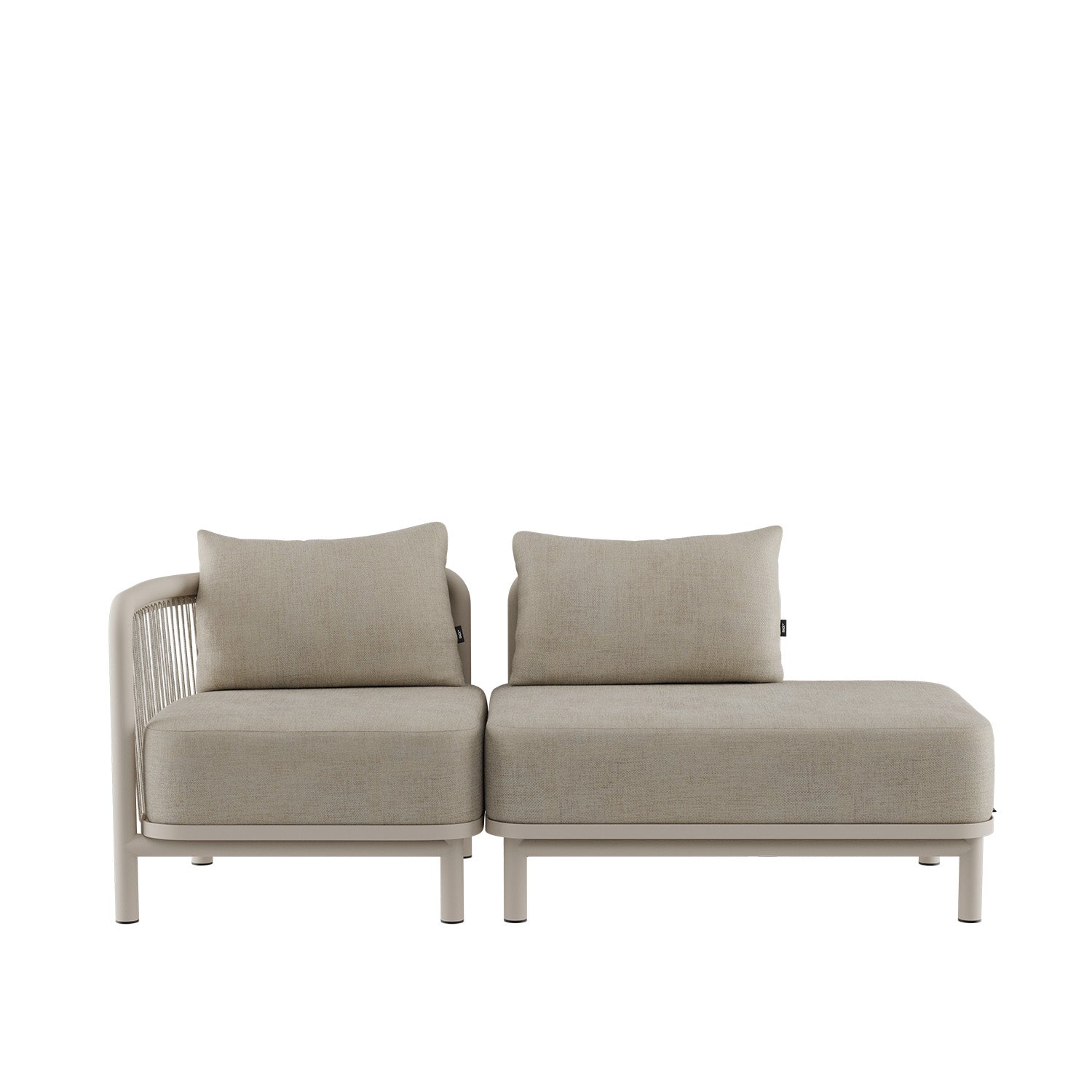 Kirra lounge sofa - 2 seater with open end
