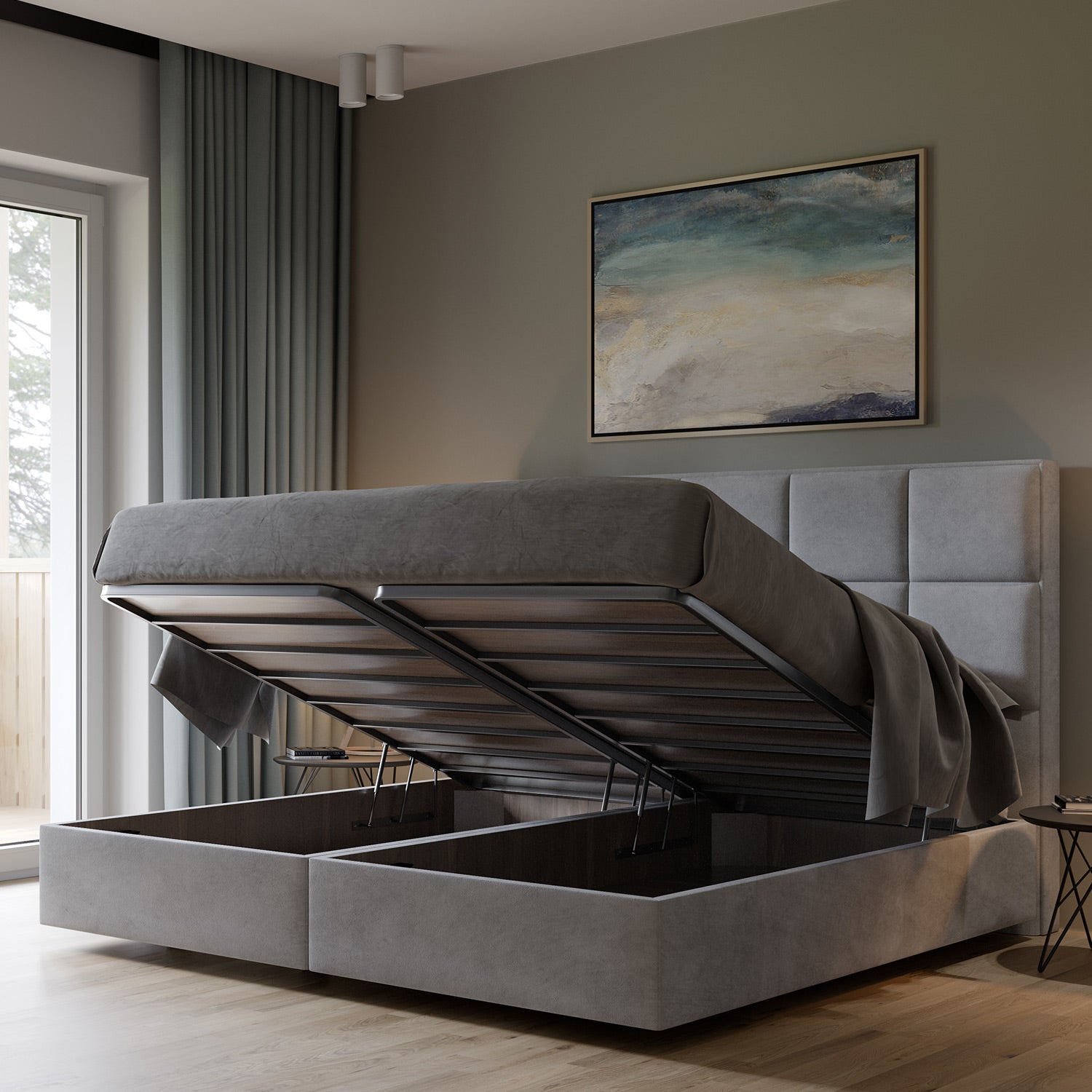 Square bed