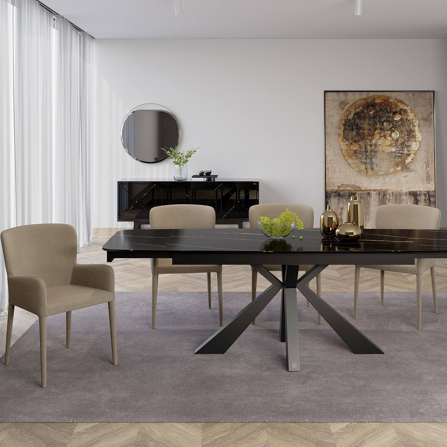 Moena extension dining table