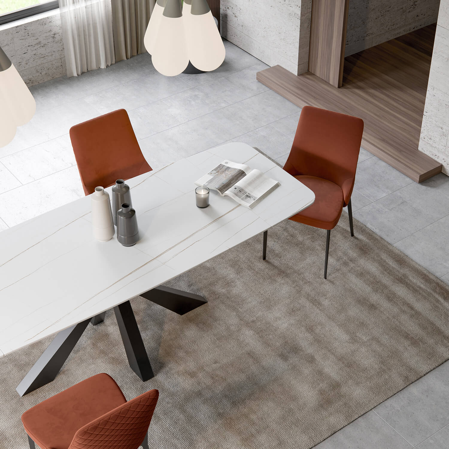 Moena extension dining table