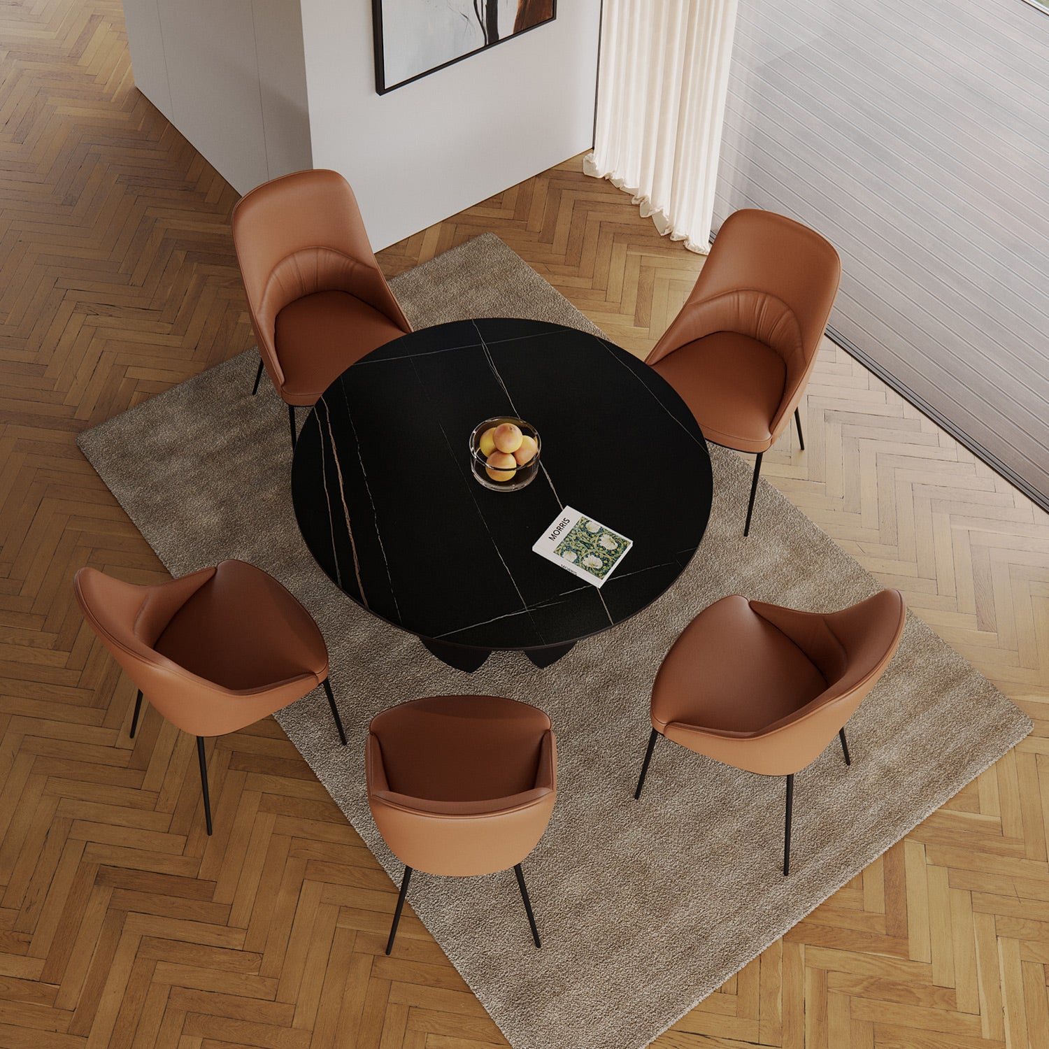 Casana dining table - black