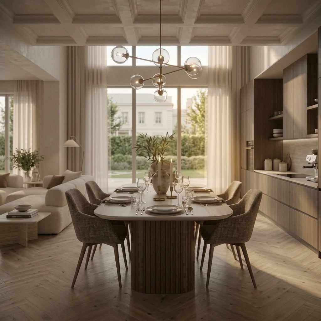 Tracino extension dining table