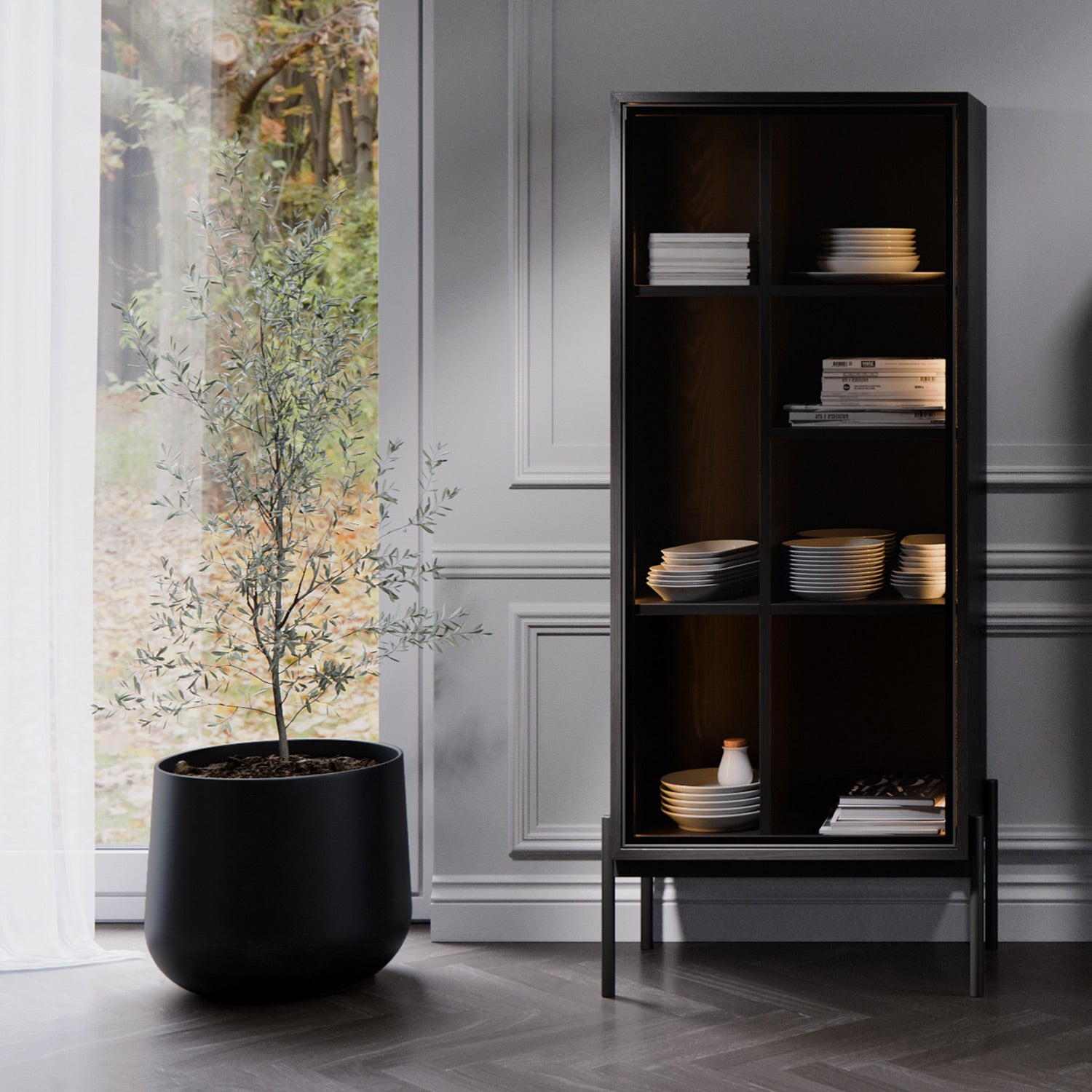 Mentana L wall cabinet