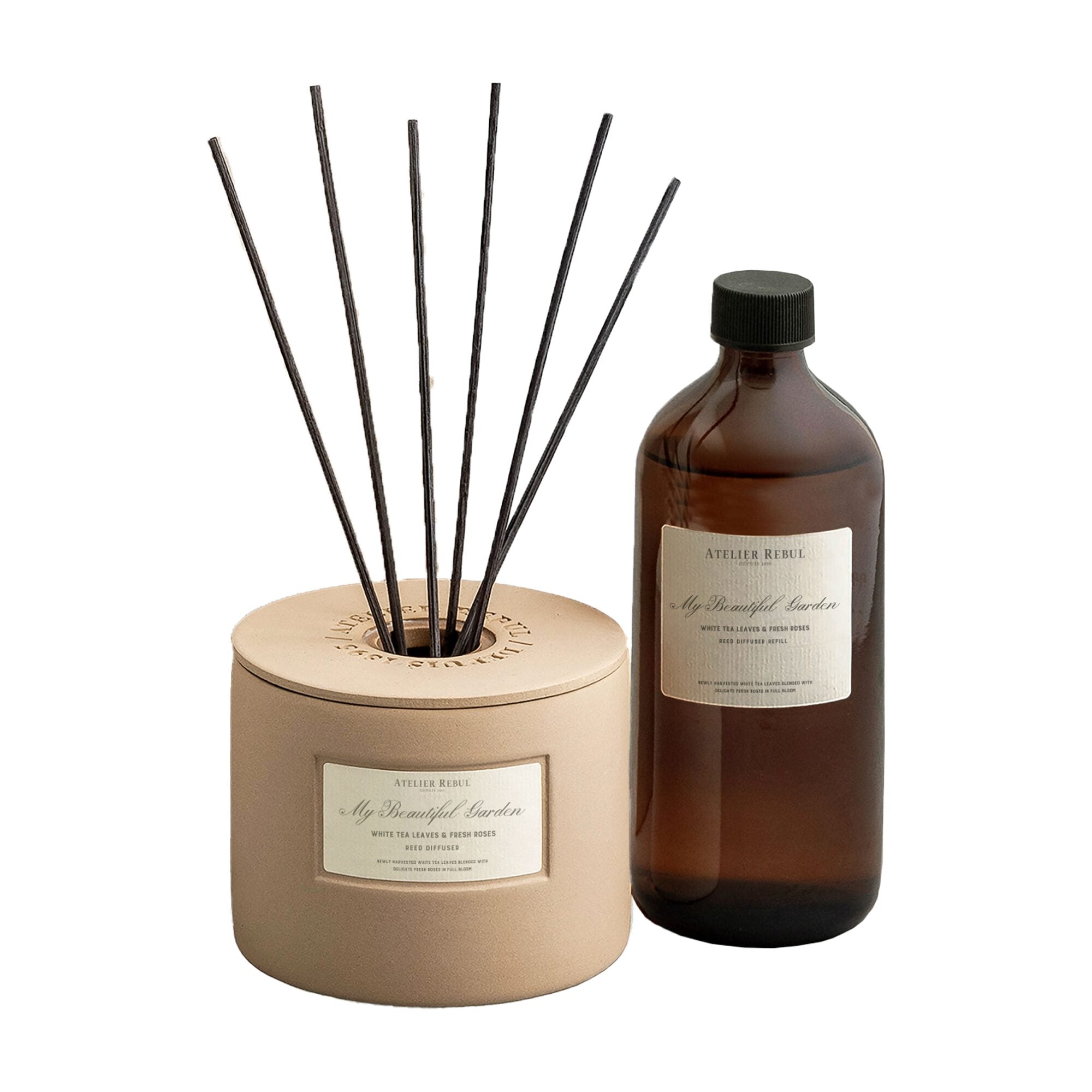 Difuzor MBG Listi belega čaja & sveže vrtnice SET 450 ml