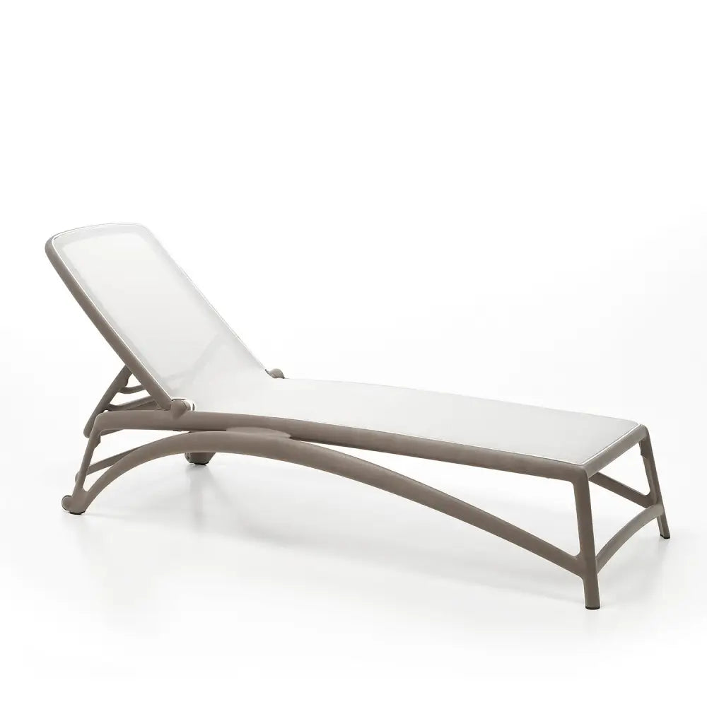 Atlantico sunbed - Taupe / White - Sunbed