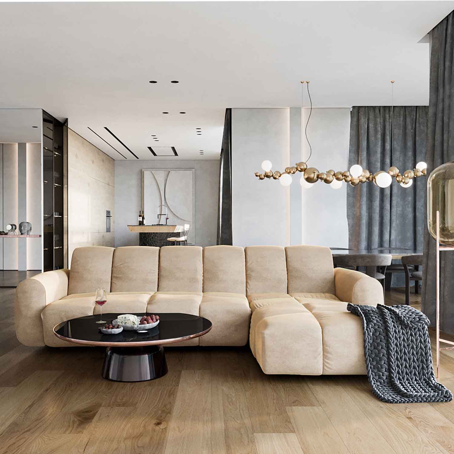 Bullet corner sofa bed