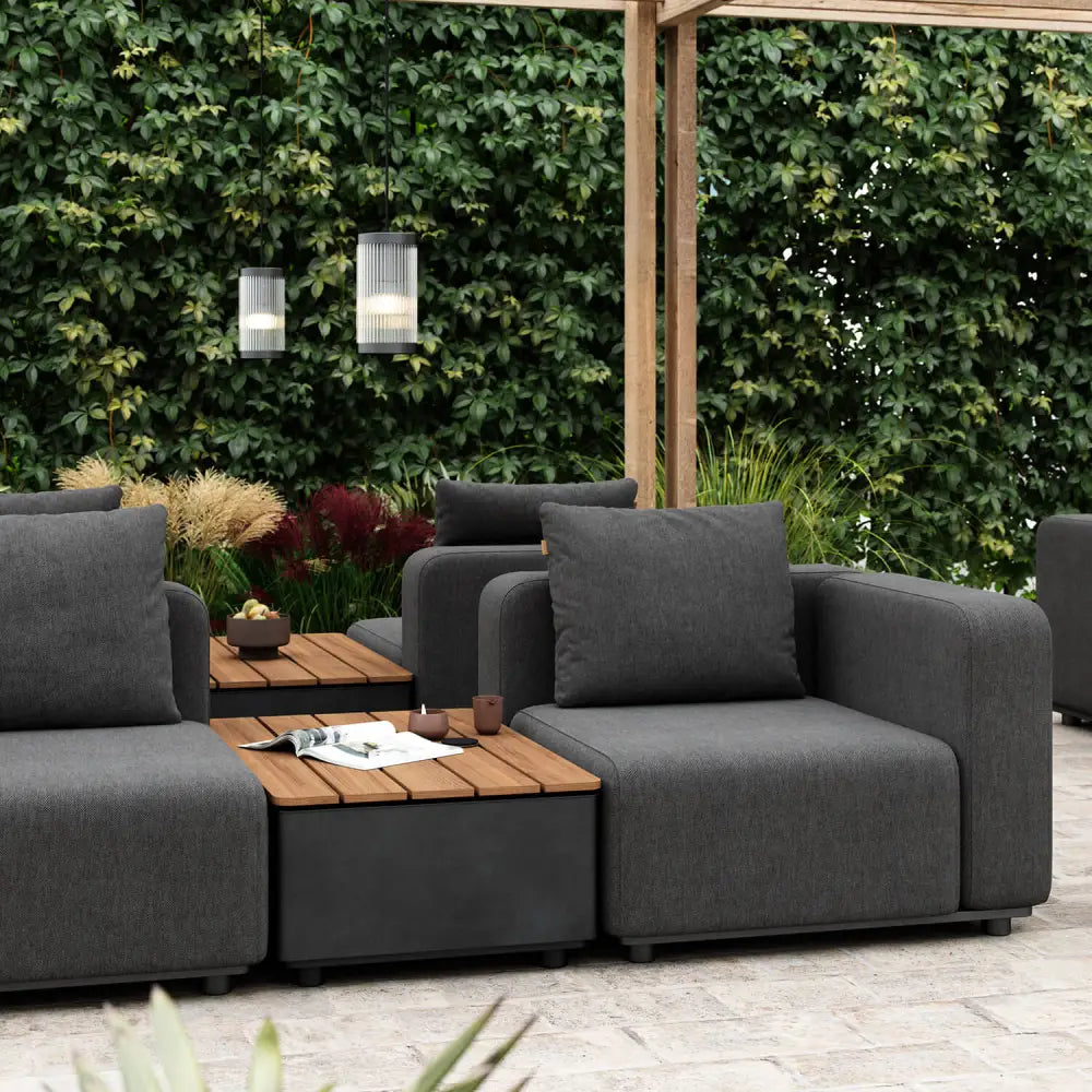 Cobana lounge sofa - 4 seater with Patio Storage Table Outdoor lounge sofa