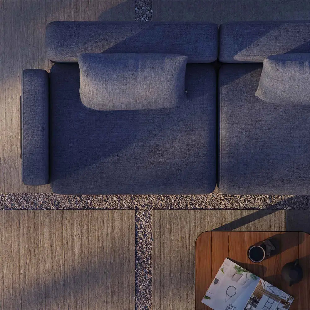 Cobana lounge sofa - 4 seater with Patio Storage Table Outdoor lounge sofa
